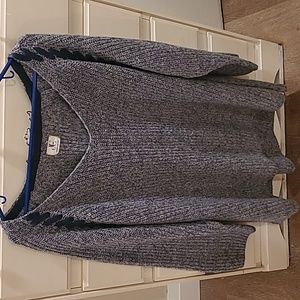 Warm Grey Sweater with Lace detail